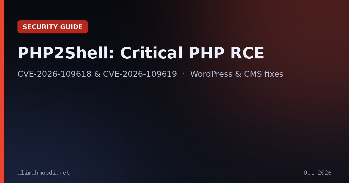 حفرهٔ امنیتی PHP2Shell: چیست، چه کسانی آسیب می‌بینند و چطور وردپرس را امن کنیم